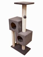 Игровой комплекс "Двойной домик. Хлопок" (31х55х127 см; серый)