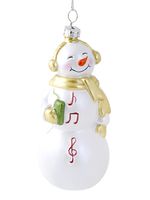 Ёлочная игрушка "Музыкальный снеговик"