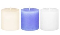 Набор свечей "Candeline" (3 шт.; белая, голубая, молочная)