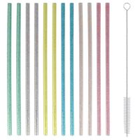 Трубочки для коктейля "Блестки" (12 шт.)