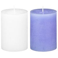 Набор свечей "Candeline" (2 шт.; белая, голубая)