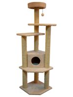 Игровой комплекс "Торнадо. Сизаль" (50х50х180 см; бежевый)