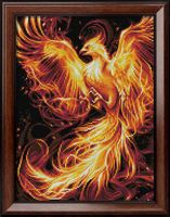 Алмазная вышивка-мозаика "Огненный феникс" (300х400 мм)
