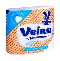 Туалетная бумага "Veiro. Домашняя" (4 рулона)