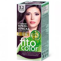 Крем-краска для волос "Fito Сolor" тон: 3.2, баклажан