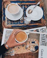 Картина по номерам "Столик в кафе" (400х500 мм)