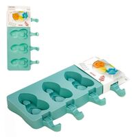 Форма для мороженого на 4 порции "Market Union" (25х14 см; зеленая)