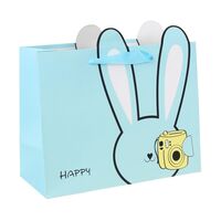 Пакет бумажный подарочный "Ушки" (23х18х10 см)