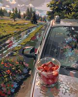 Картина по номерам "Дачная клубничка" (400х500 мм)