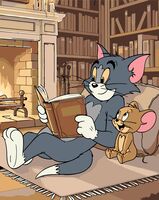 Картина по номерам "Чтение у камина" (400х500 мм)