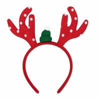 Маскарадное украшение "Рожки" (красный/белый)