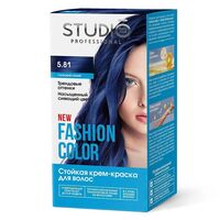 Крем-краска для волос "Fashion Color" тон: 5.81, глубокий синий