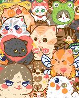 Картина по номерам "Смешные котики" (400х500 мм)