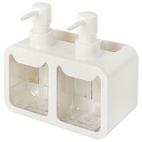 Дозатор для жидкого мыла "Double" (белый)