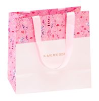 Пакет бумажный подарочный "Pastel pink" (20х20х10 см)