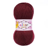 Пряжа "Cotton Gold №57" (100 г; 330 м; бордо)