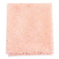 Фатин "Со звездочками" (50х50 см; персиковый)