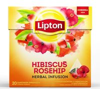 Фиточай "Lipton. Hibiscus Rosehip" (20 пакетиков)