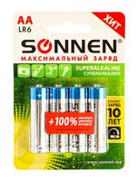 Батарейка "Super Alkaline, АА (LR6,15А)" (4 шт.)