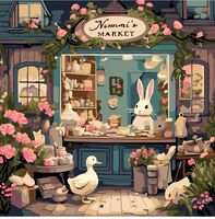 Картина по номерам "Цветочный прилавок Немми" (200х200 мм)