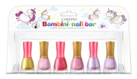 Набор детских лаков для ногтей "Bambini Nail Bar №24" (6 цветов)