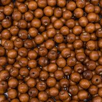 Бусины деревянные (16 мм; коричневый)