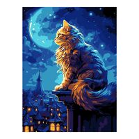 Картина по номерам "Кот на крыше" (285х380 мм)