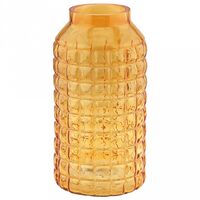 Ваза стеклянная "Альхес" (30 см; медовый)