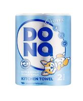 Бумажные полотенца "Dona" (2 рулона; белые)