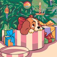 Картина по номерам "Пушистый подарок" (200х200 мм)