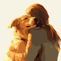 Картина по номерам "Милый друг" (200х200 мм)