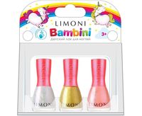 Набор детских лаков для ногтей "Bambini №10" (3 цвета)