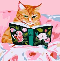 Картина по номерам "Розовая постелька" (200х200 мм)