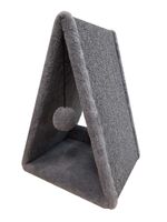 Когтеточка треугольная "Люкс" (37х42х55 см; серый)