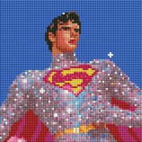 Алмазная вышивка-мозаика "Супермен" (200х200 мм)