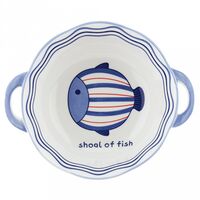 Салатник фарфоровый "Синий полосатик" (1,15 л)