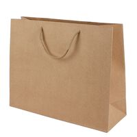 Пакет бумажный подарочный "Крафт" (41х30х12 см)