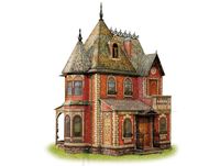 Сборная модель из картона "Кукольный дом" (арт. 283)