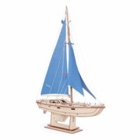 Сборная деревянная модель "Парусная Яхта. Лазурный ветер"