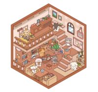 Набор для творчества "Румбокс-наклейки. День в библиотеке"