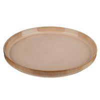 Тарелка керамическая "Кантри" (259 мм; бежевый)