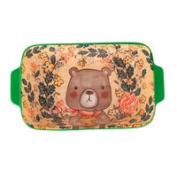 Блюдо для запекания фарфоровое "Kawaii Forest. Bear" (220х125х50 мм)
