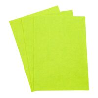 Фетр листовой мягкий "Astra" (20х30 см; лайм; 3 листа)