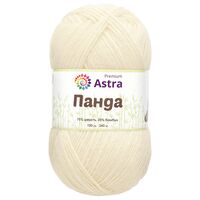 Пряжа "Панда №001" (100 г; 240 м; белый)
