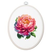 Набор для вышивания "Пион яркий" (120х120 мм)