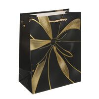 Пакет бумажный подарочный "Бант" (23х18х10 см)