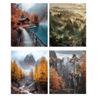 Тетрадь полуобщая в клетку "Mysterious universe" (48 листов)