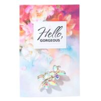 Брошь "Бабочки" (радужная в золоте)