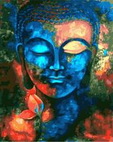 Картина по номерам "Разноцветный Будда" (400х500 мм)