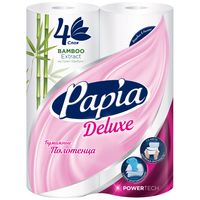 Бумажные полотенца "Deluxe" (2 рулона; белые)